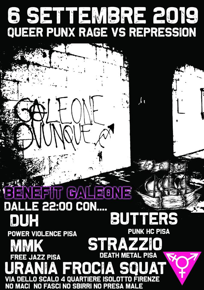 FROCE SUL GALEONE- CONCERTO QUEER PUNX BENEFIT